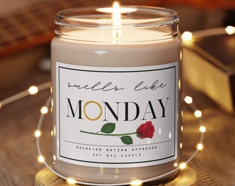 Mondays are for The Bachelor, Scented Candle, The Bachelor tv show, Bachelor Nation, bachelor watch party, golden bachelor