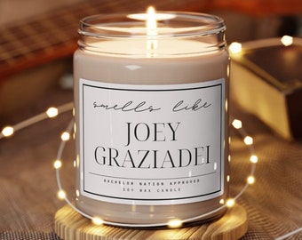 Smells like Joey Graziadei, Scented Candle, Bachelor Nation, The Bachelor Joey Graziadei, bachelor watch party, funny gift