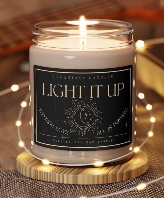 LIGHT IT UP Crescent City Candle, Crescent City gift, through love all is possible, Bryce Quinlan, Starborn, House of Earth and Blood