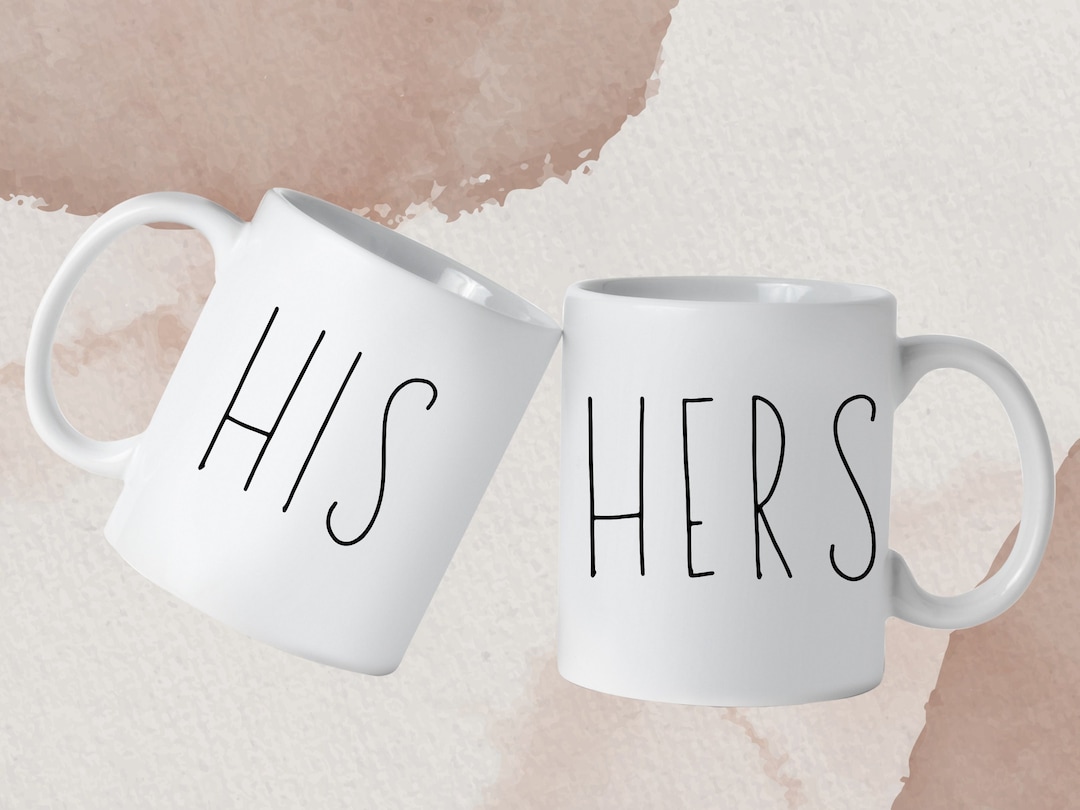 His and Hers Mugs Set of 2 Ceramic Coffee Mugs, Matching Coffee Mugs — free download