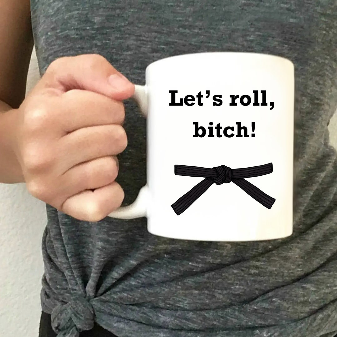 Jiu Jitsu Mug, Grappling Cup, MMA, Mixed Martial Arts Gift, Wrestling, Black Belt Mug, Fighting