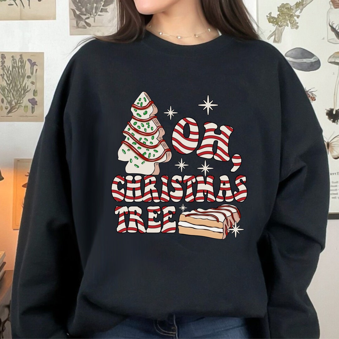 Christmas Tree Cake Sweatshirt, Little Debbie Sweater, Christmas Tree