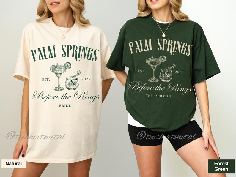 Spring Shrts Bachelorette Tshirts Custom, Palm Springs Bachelorette, Custom Name ...