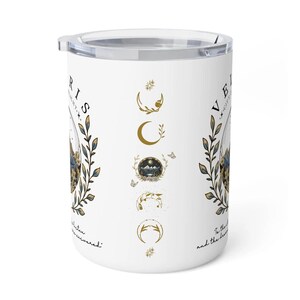 ACOTAR Velaris to go cup, Velaris Insulated Coffee Mug with lid, mug Acotar, sjm merch, feyre and rhysand mug, throne of glass mug, acomaf, velaris city of starlight, a court of mist and fury, romantasy reader mug, feyre archeron, acotar reader mug