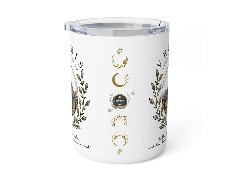 ACOTAR Velaris to go cup, Velaris Insulated Coffee Mug with lid, mug Acotar, sjm merch, feyre and rhysand mug, throne of glass mug, acomaf, velaris city of starlight, a court of mist and fury, romantasy reader mug, feyre archeron, acotar reader mug