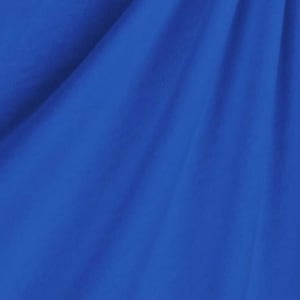 May include: A close-up shot of a vibrant, royal blue fabric. The material is draped, creating soft folds and shadows that add depth and texture. The color is solid and consistent throughout the image.