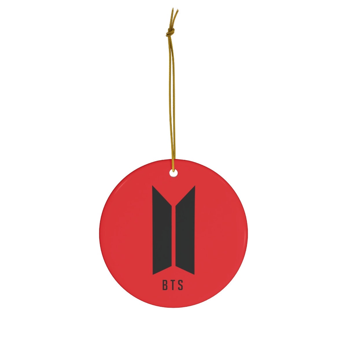 BTS Logo Christmas Ornament BTS Christmas Gifts Ornament sold by Eris