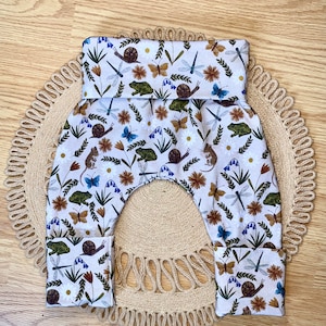 Grow With Me toddler pants - maxaloones , handmade kids clothes - bug pants , kids grow with me clothes , dragonfly clothes