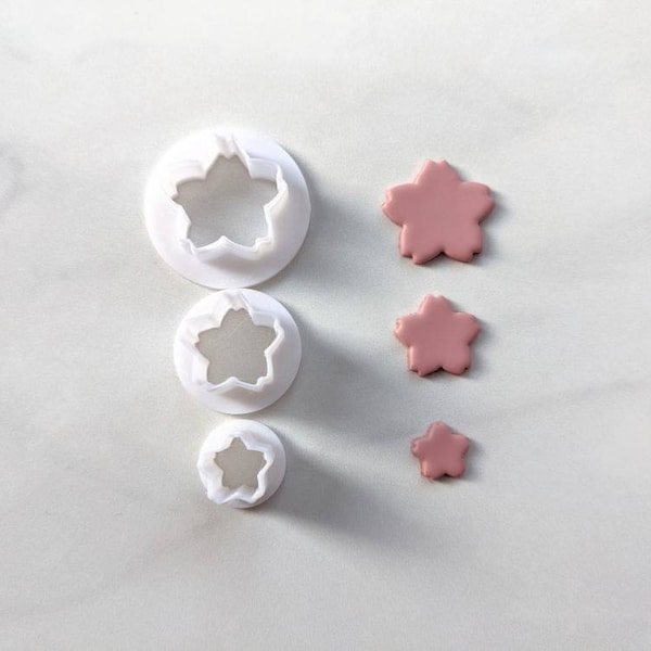 Polymer Clay Cutter Sakura Kirschblüten Form 10, 15, 20mm