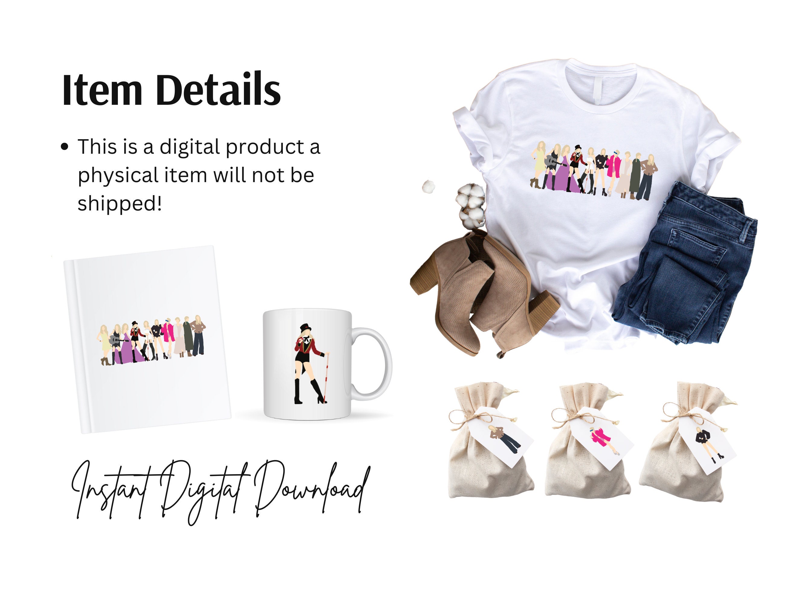 Taylor Swift Era's Tour PNG & SVG File Bundle 22 Included - Etsy