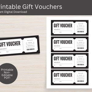 Chèque-cadeau imprimable, Coupon imprimable, Pour anniversaire, Anniversaire, Fête des mères, Fête des pères, PDF non modifiable, Téléchargement numérique instantané