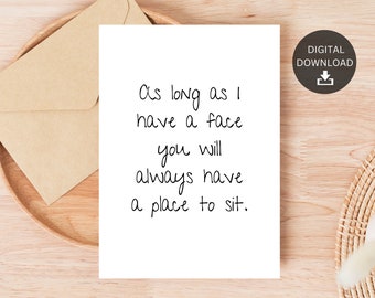Naughty Printable Anniversary Card, For Adult Couples, Instant Digital Download