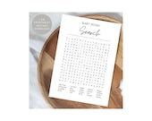 Minimalist Baby Word Search, Gender Neutral Game (Digital Download)