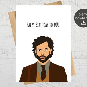 Happy Birthday To You, Printable Card, Printable Card, Fan Gift, Instant Digital Download
