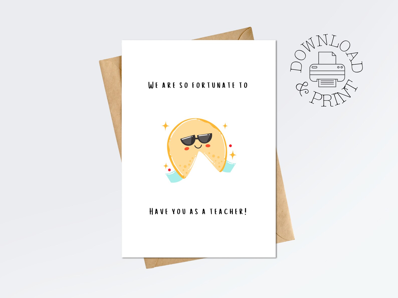 Set of 3 Printable Cards for Teachers, Cute Teacher Appreciation ...