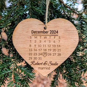 Wedding Christmas Ornament - Mr. & Mrs. Wedding Ornament - Custom Ornament -  Custom Wedding Ornament - Engagement Gift Ornament - Newly wed