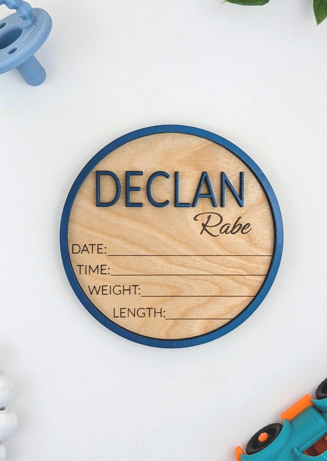 Personalized Birth Announcement Sign, Custom Wooden Baby Name Sign ...