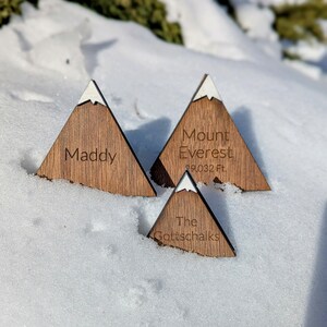 Mountain Shelf Decor - Shelf Decor Nursery - Mini Wood Mountain - Wood Mountain Decor - Adventure Mountain Shelf Stand - 3D Mountain Decor