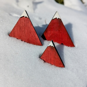 Mountain Shelf Decor - Shelf Decor Nursery - Mini Wood Mountain - Wood Mountain Decor - Adventure Mountain Shelf Stand - 3D Mountain Decor