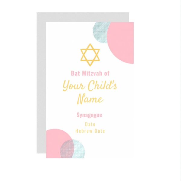 Bat Mitzvah Program Template Etsy Bat Mitzvah Program Template Etsy