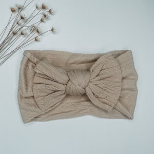 Baby Bow Headband - | d’avoine Bandeau | Bandeaux pour bébé | Nœud | Cadeau Bébé Fille