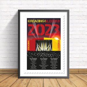 Leeds And Reading 2023 - Rock Pop Art Druck Poster