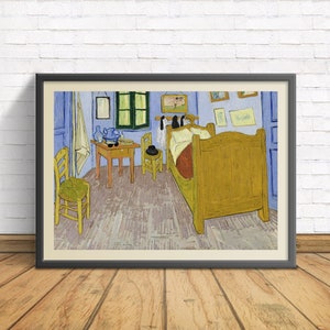 Was wäre wenn? Van Gogh liebte The Blues Brothers - The Schlafzimmer (Blues Brothers remix) - Fine Art Print Poster - Mehrere Größen