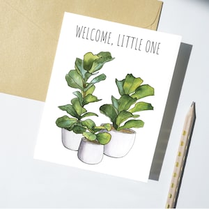 Carte de naissance, Félicitations bébé, Bienvenue bébé, Carte de fête prénatale, Carte écologique, sans plastique, recyclée