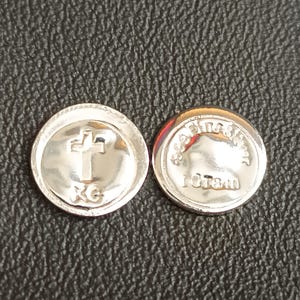 One Gram 999 pure silver round 10mm handmade bullion investment fractional silver