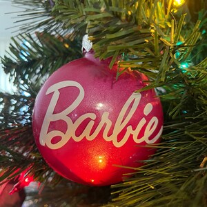 Custom Name Ornament Barbie Fan Ornament Personalized Ornament 