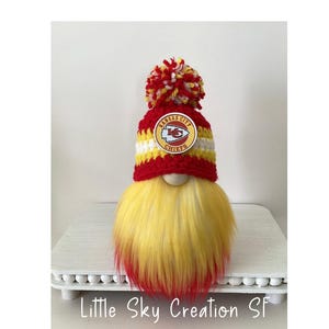 Kansas City Chiefs Crochet Hat Gnome, Tiered Tray Decor