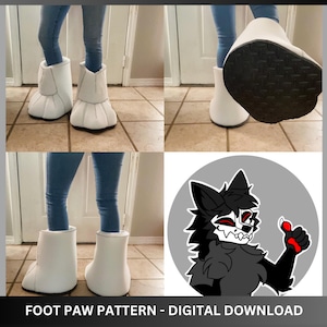 Foam Foot Paw Pattern