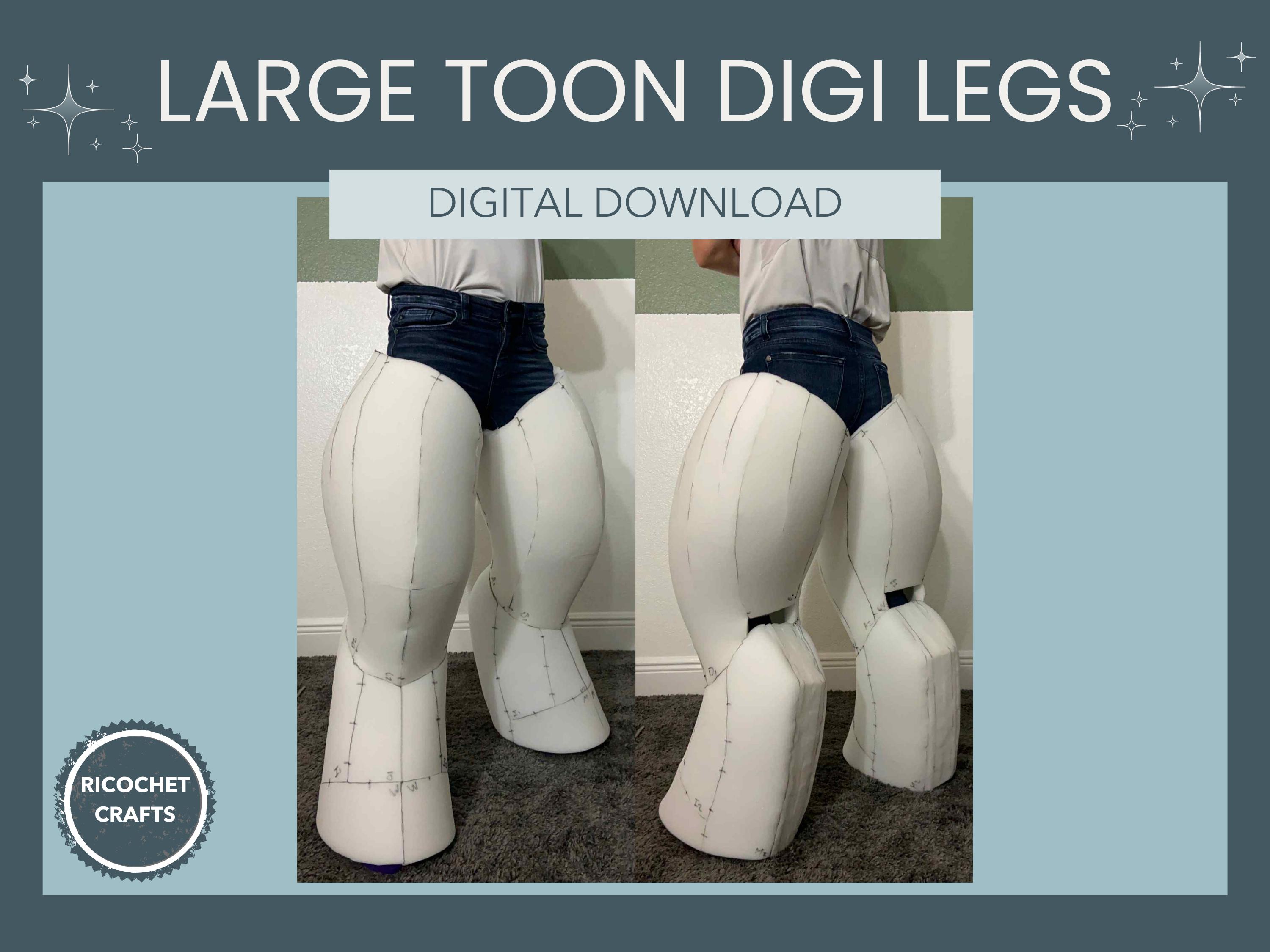 Large Toon Digi Leg Pattern