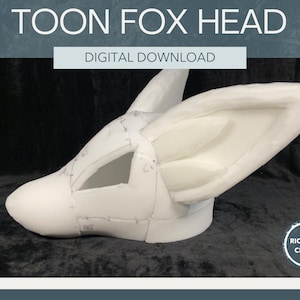 Toon Fox Head Foam Pattern