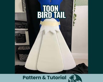 Large Toon Bird Tail Foam Pattern