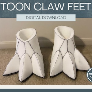 トゥーン爪足フォームパターン