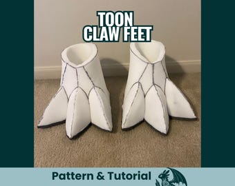 Toon Clawed Feet Foam Pattern