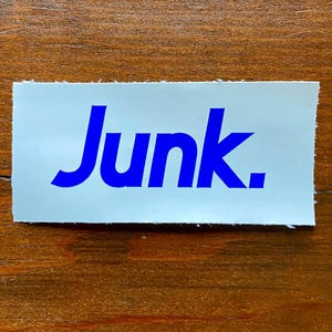 Junk. Car Decal
