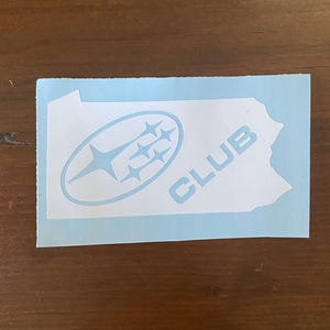 Pennsylvania Subaru Club Sticker