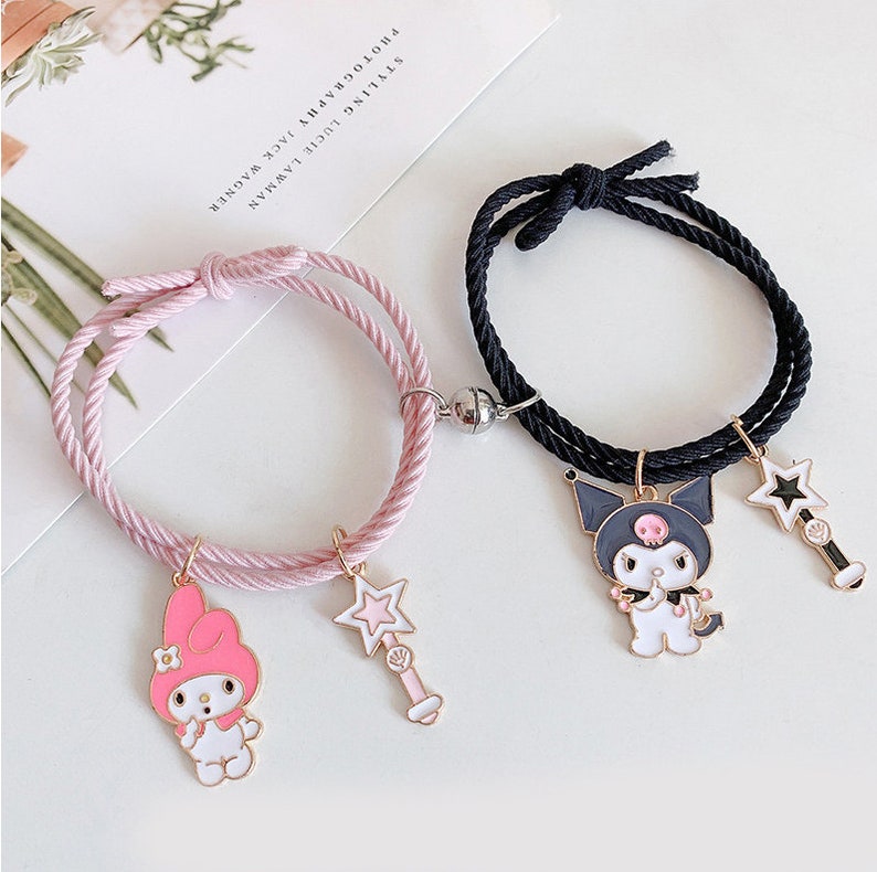 Couple / Friendship Bracelets Kuromi My Melody Cinnamoroll Etsy UK