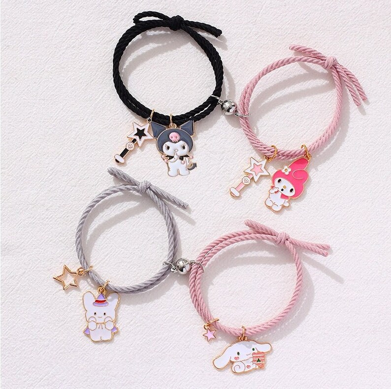 Couple / Friendship Bracelets Kuromi My Melody Cinnamoroll Etsy UK