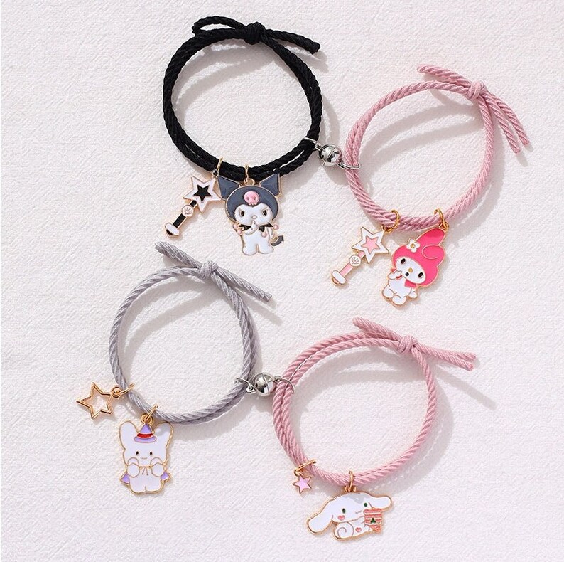 Couple / Friendship Bracelets Kuromi My Melody Cinnamoroll - Etsy UK