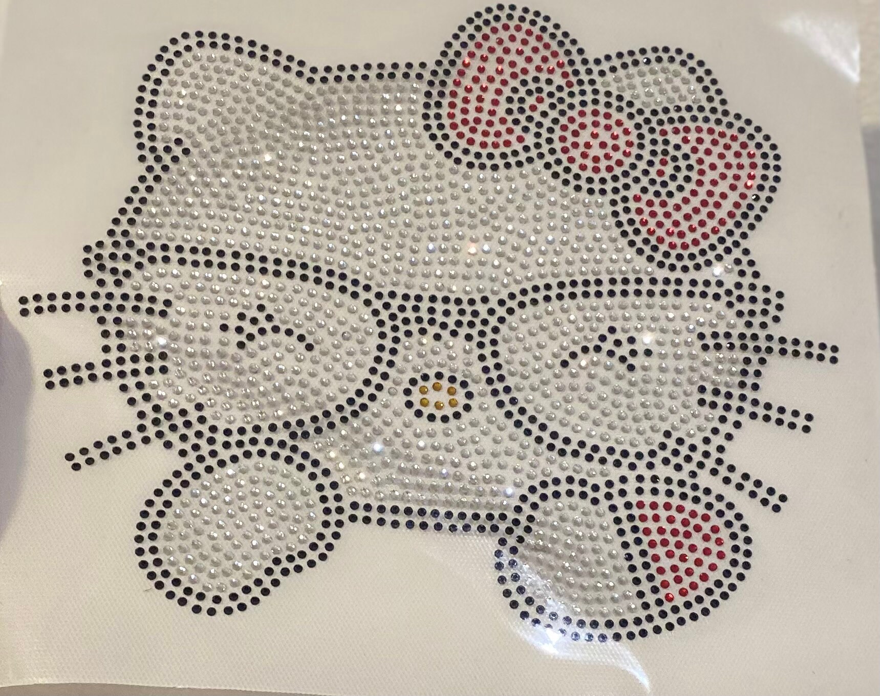 Hello Kitty Rhinestone Transfer Kitty Rhinestone Transfer Etsy