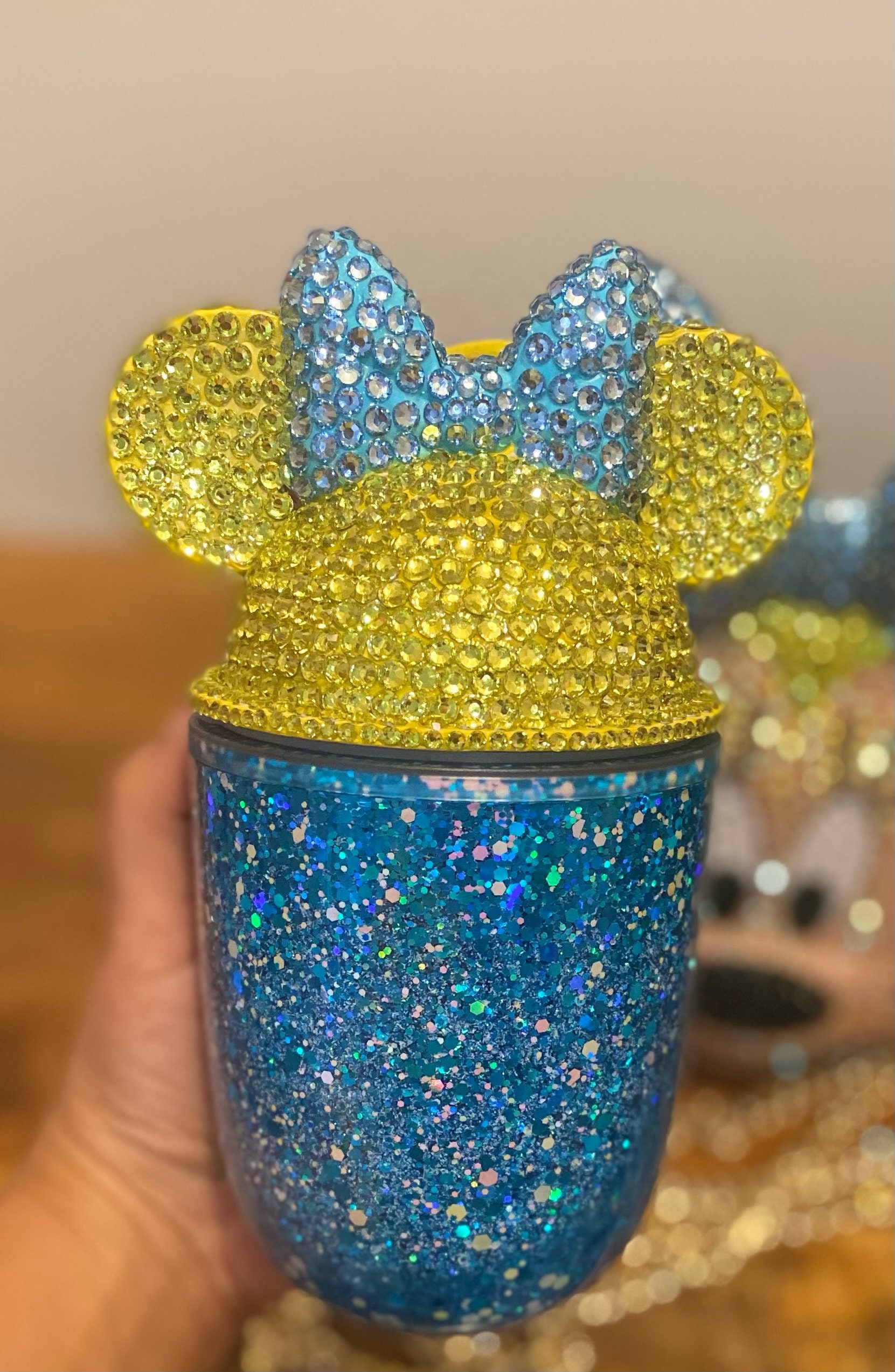 Rhinestone Minnie Mouse Crossbody Bag and Matching Cup, Cinderella ...