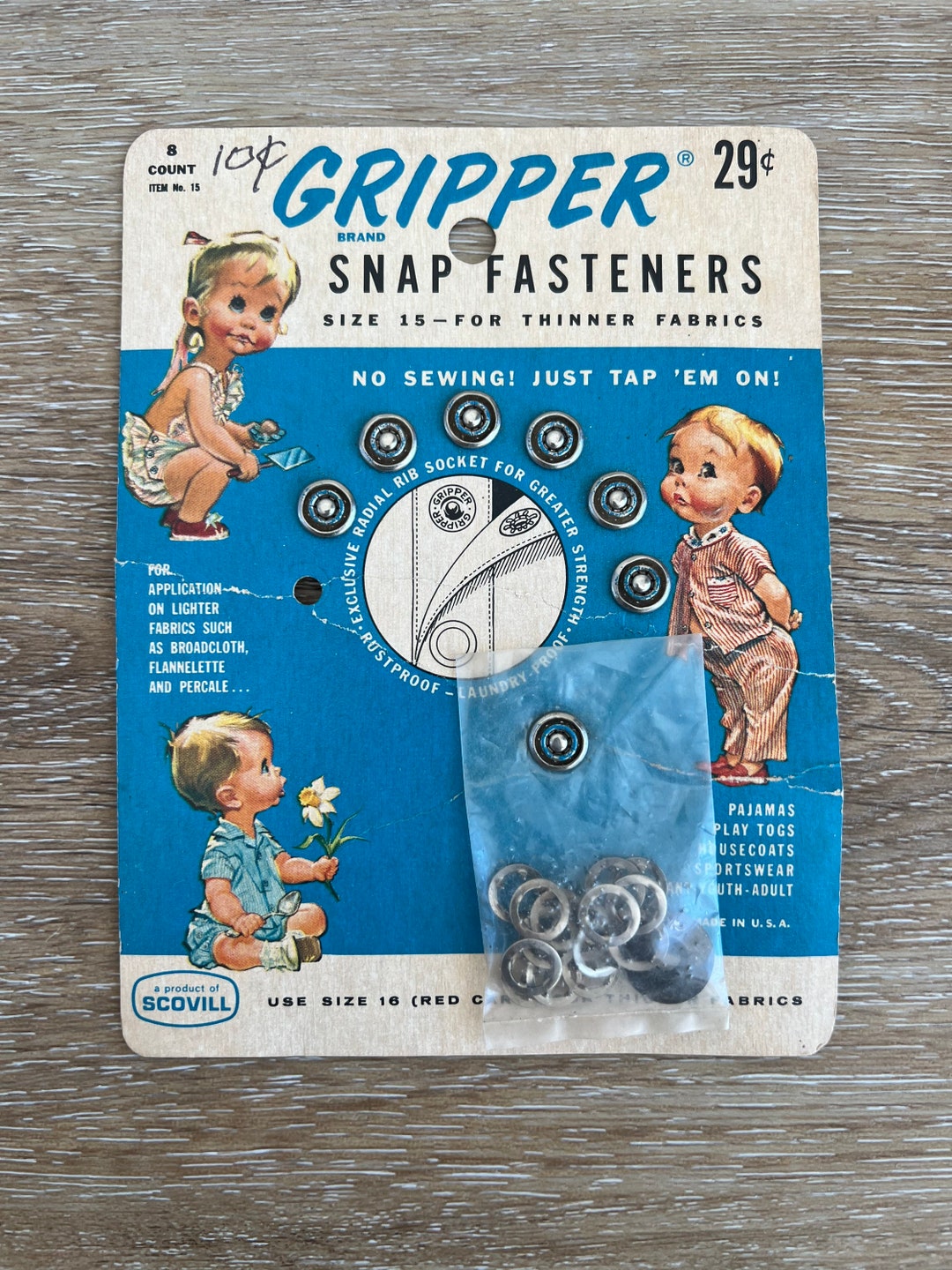 1950s Gripper Snap Fasteners Etsy
