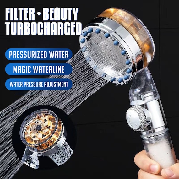 Pressurized Nozzle Turbo Shower Head Etsy