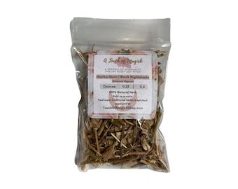 Hierba Mora | Nightshade | Authentic Dried Herb | Used in Many Spells | Very Witchy Herb | Wicca | Pagan | Santeria | Palo | 0.25 or 0.5 Oz