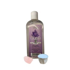 Kolonia 1800 Lavanda Bundle with Rose Quartz & Cascarilla | Contains 4 Ounces | Cleansing of the Home or Business to remove Negativity