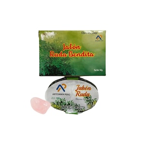 Arruda Bendita-zeepbundel met rozenkwarts | Feromonen | Negatieve energieverwijdering | Tegen hekserij, spreuken en vloeken | 100 gram |