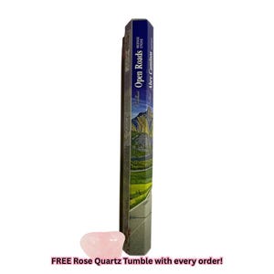 Open Roads Incense | Used for Removing Obstacles, Money, Success and Victory | 15 Grams | Approximately 15 Sticks | Bundle with Rose Quartz